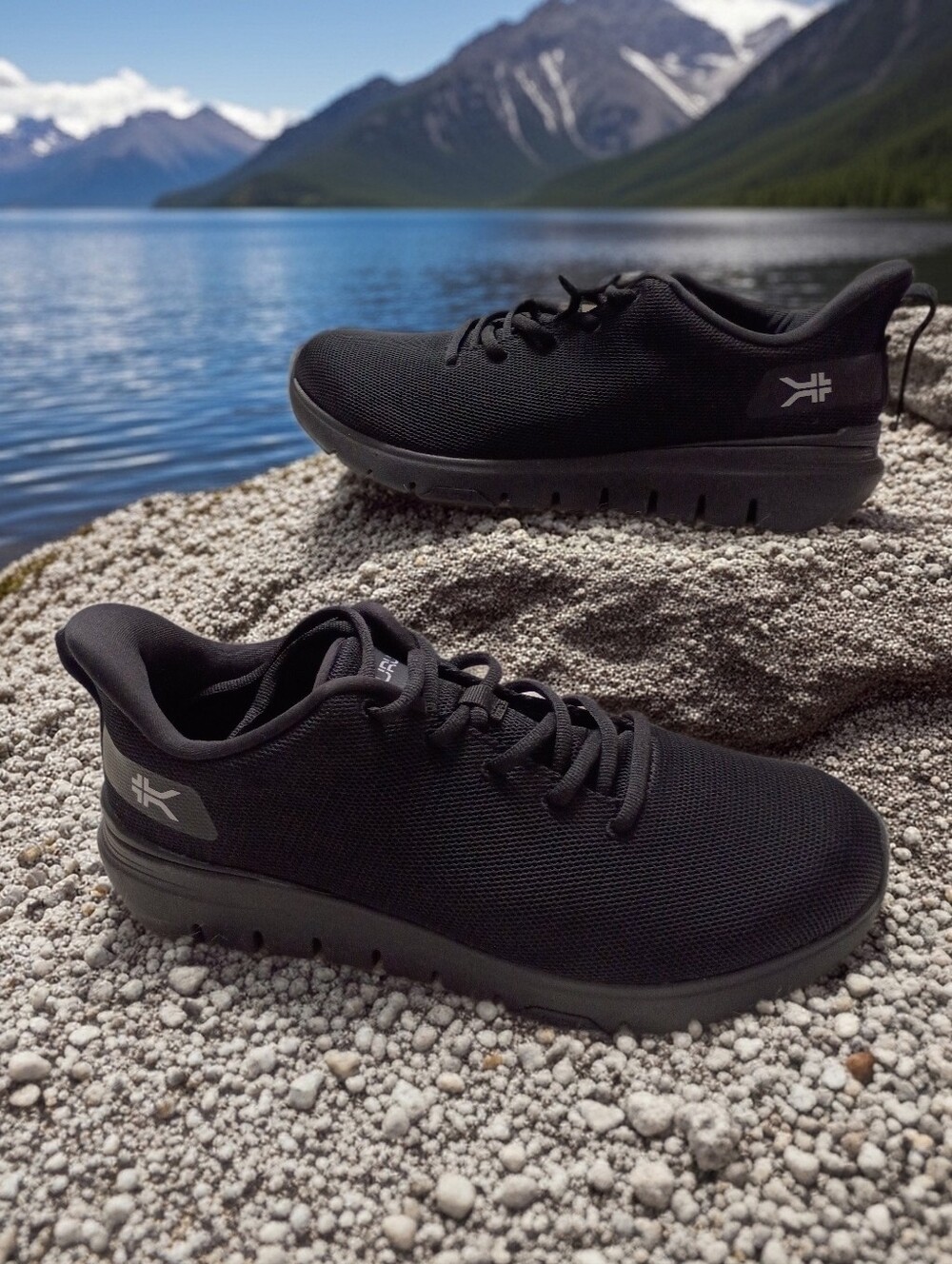 KURU FLEX Cloud Via Black Athletic Shoes Orthopedic Arch Support Mens 10M